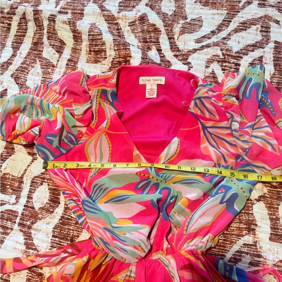 Flying Tomato Pink Floral Romper - Picture 7 of 11